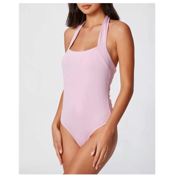 NEW PAIGE LILAC HALTER BODYSUIT - Picture 3 of 7